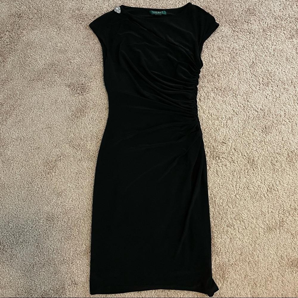 Lauren Ralph Lauren formal fitted jersey dress